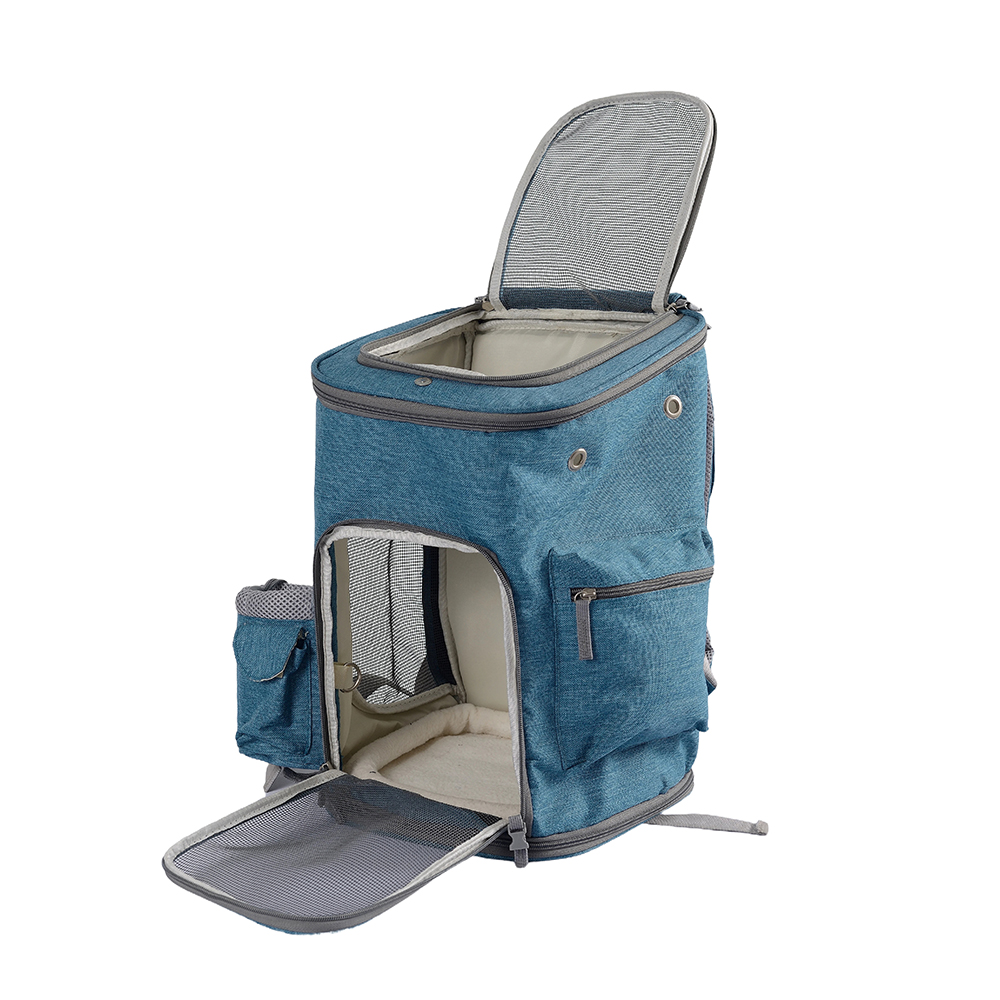 Oxford Pet Carrier Breathable Cat Travel BackpackPasak kecil