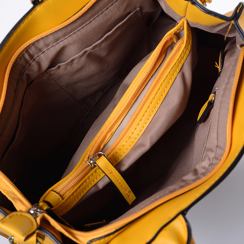 Beg tangan kulit wanita mewah beg bahu tunggal dengan tali laras anduh beg silang badan wanita dengan Pouch Zip