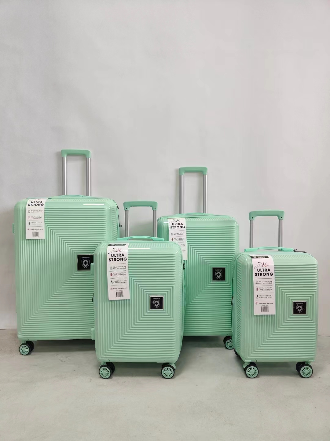 Bagasi PP set 4 keping beg pakaian kilang disesuaikan logo & warna ODM