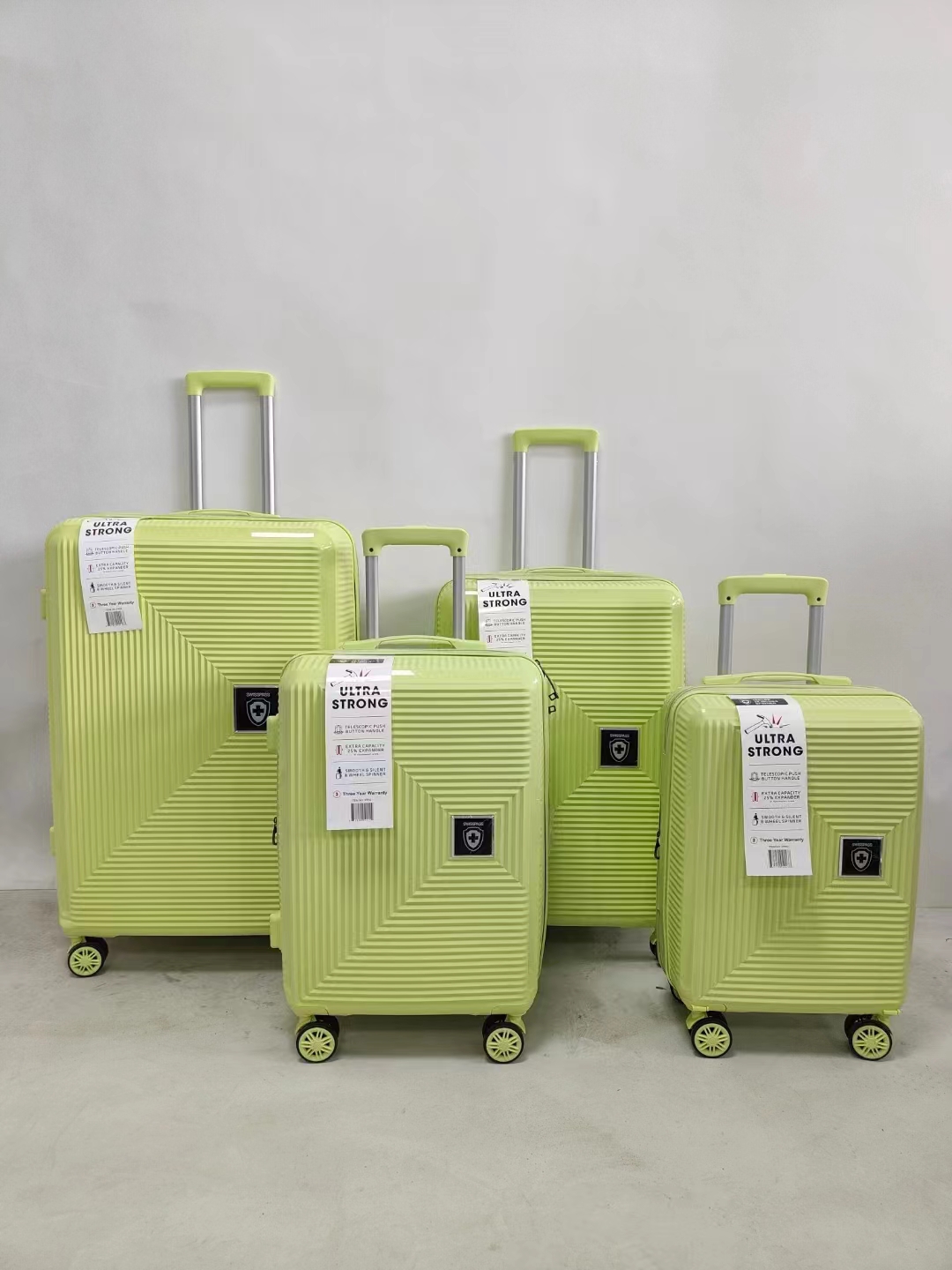Bagasi PP set 4 keping beg pakaian kilang disesuaikan logo & warna ODM